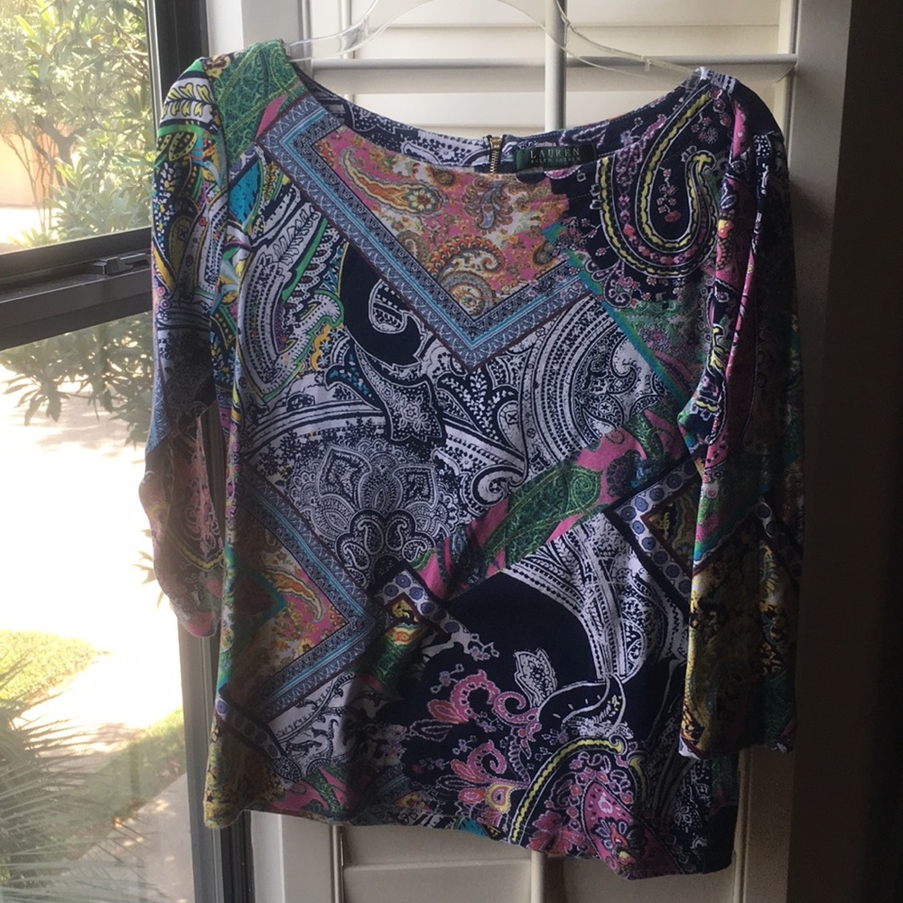Paisley Ralph Lauren cotton top